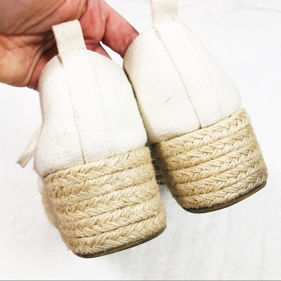 🔥SALE🔥 Nicole canvas Clarice platform lace up shoes Sz8.5 - Picture 7 of 8